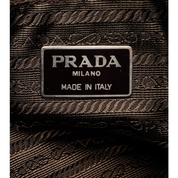 Prada Brown Suede Leather Drawstring Backpack - Picture 6 of 6